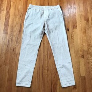 Octobre Editions Danny Cotton Linen Natural Beige Trouser XL